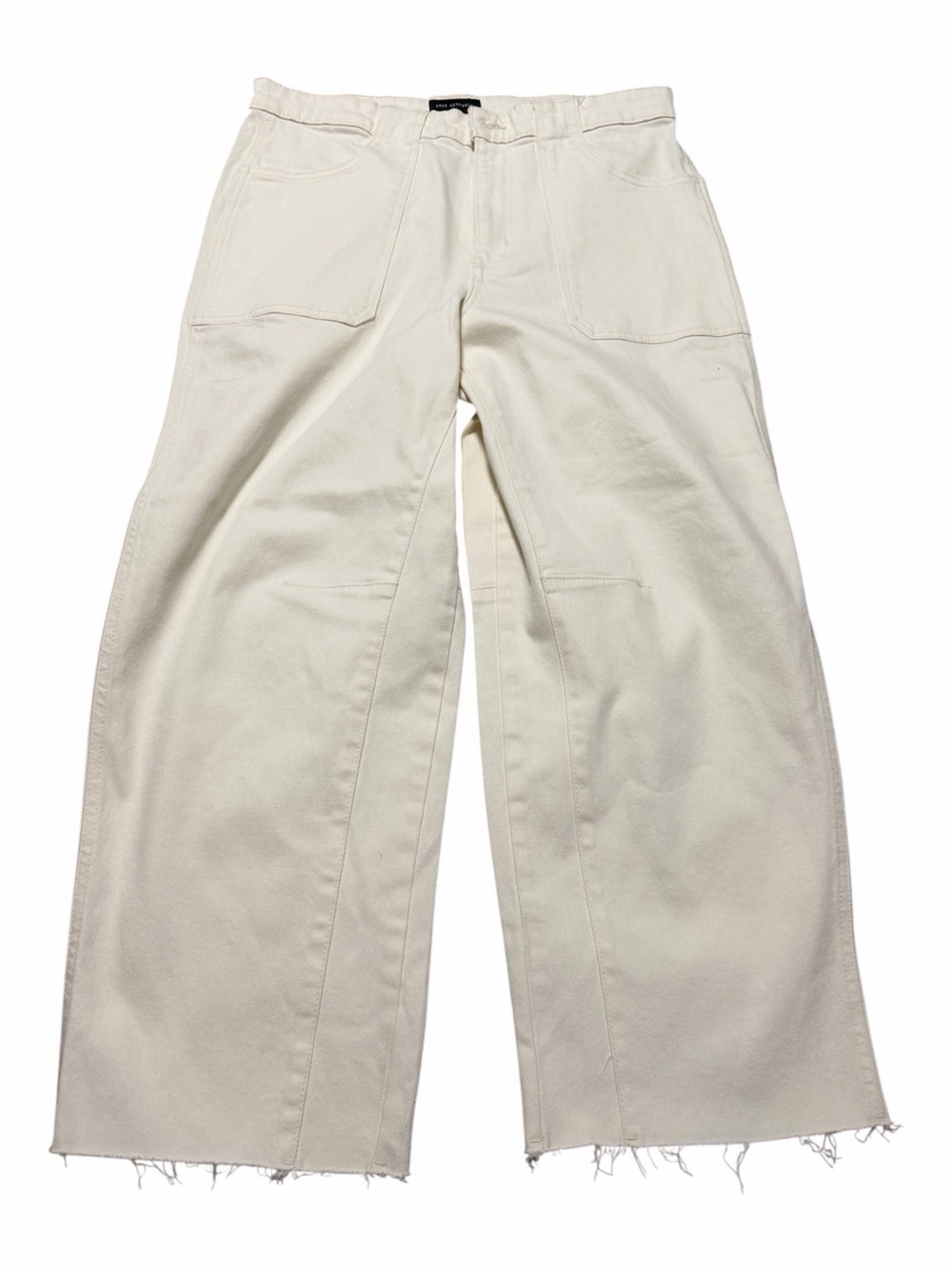 Wide Leg Raw Hem Barrel Pants Free Assembly Size 12 Fall Autumn Boho Preppy